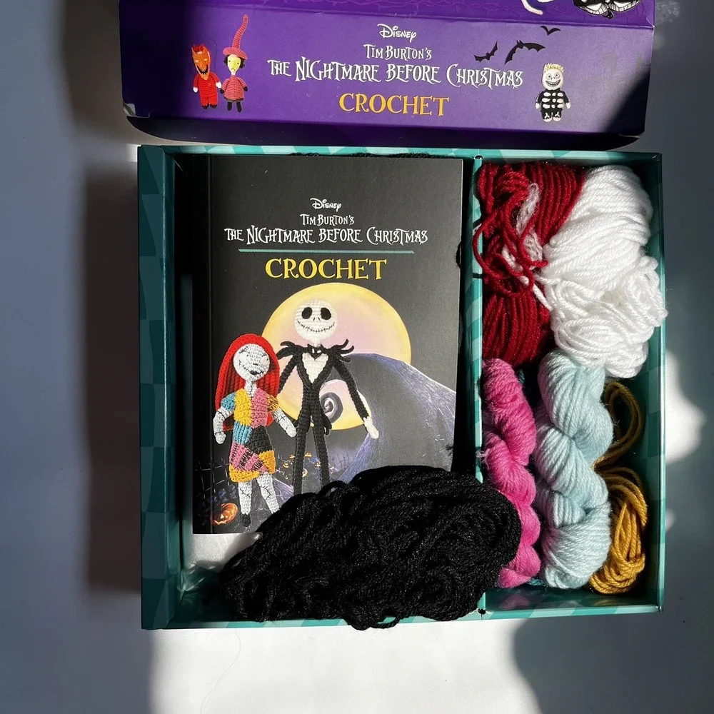 Disney Tim Burton's: The Nightmare Before Christmas Crochet Set New Unopened